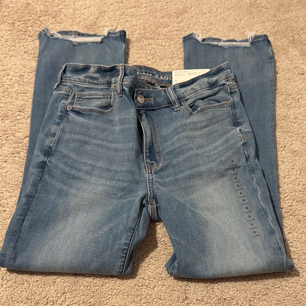 American Eagle Outfitters Women's high rise skinny kicks 6xs